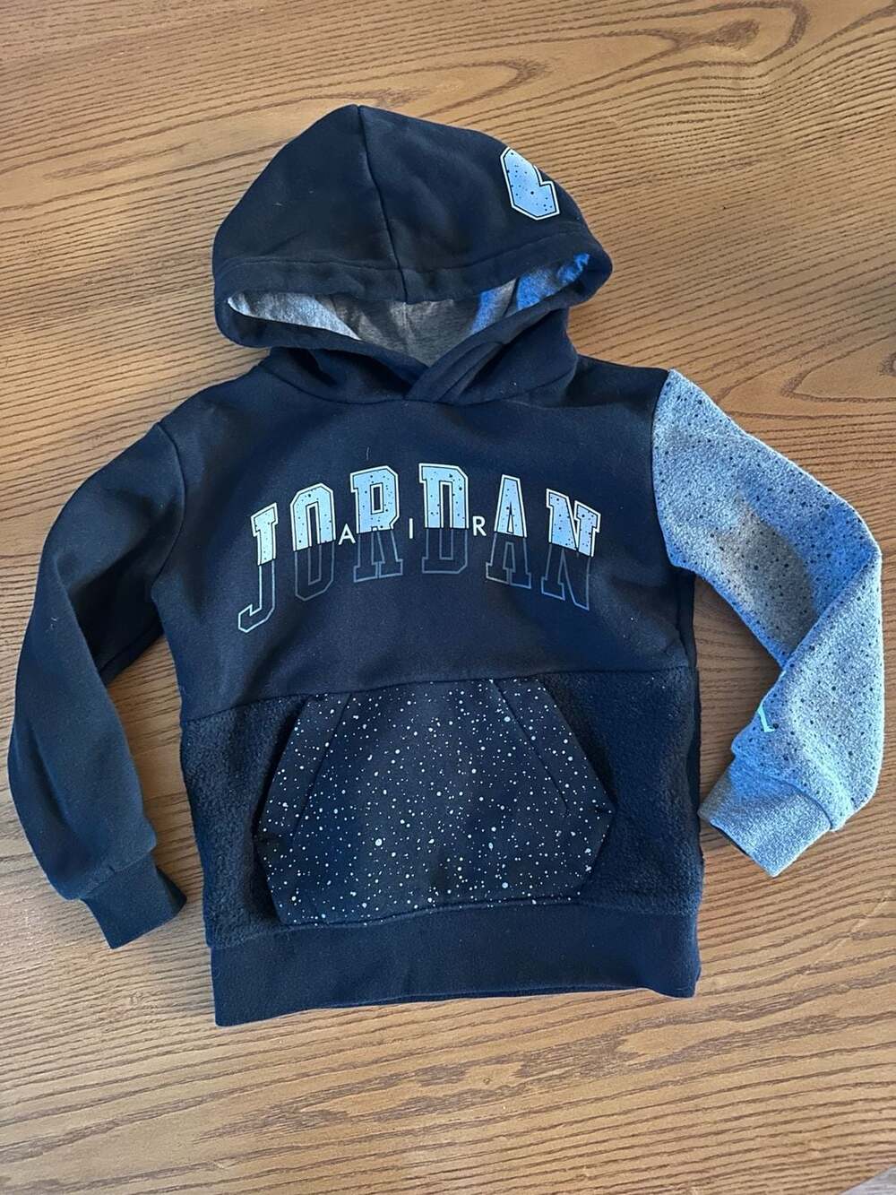 Jordan Jumpman Air Speckle Fleece Pullover Hoodie Size 3T Black